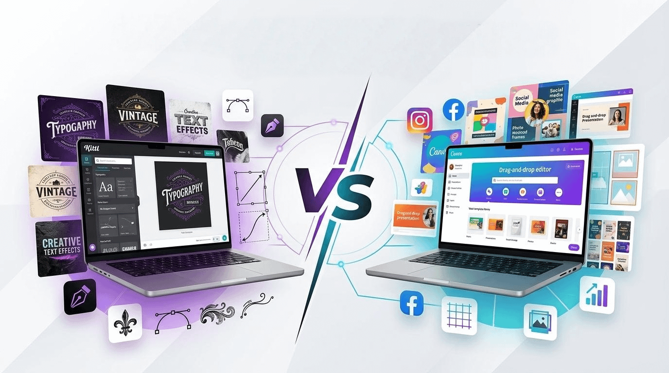 Which is better Kittl or Canva? Honest Comparison for Designers & Creators